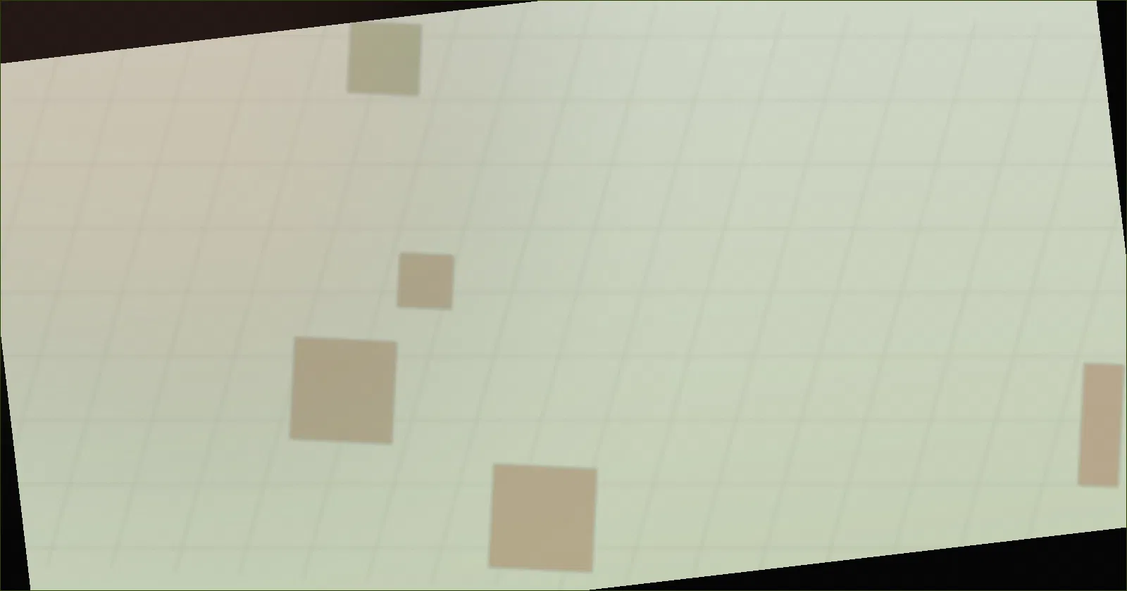Illustration showing a first-person view and a frame-rate counter